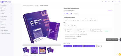 Purple Teeth Whitening Strips (14 pcs)